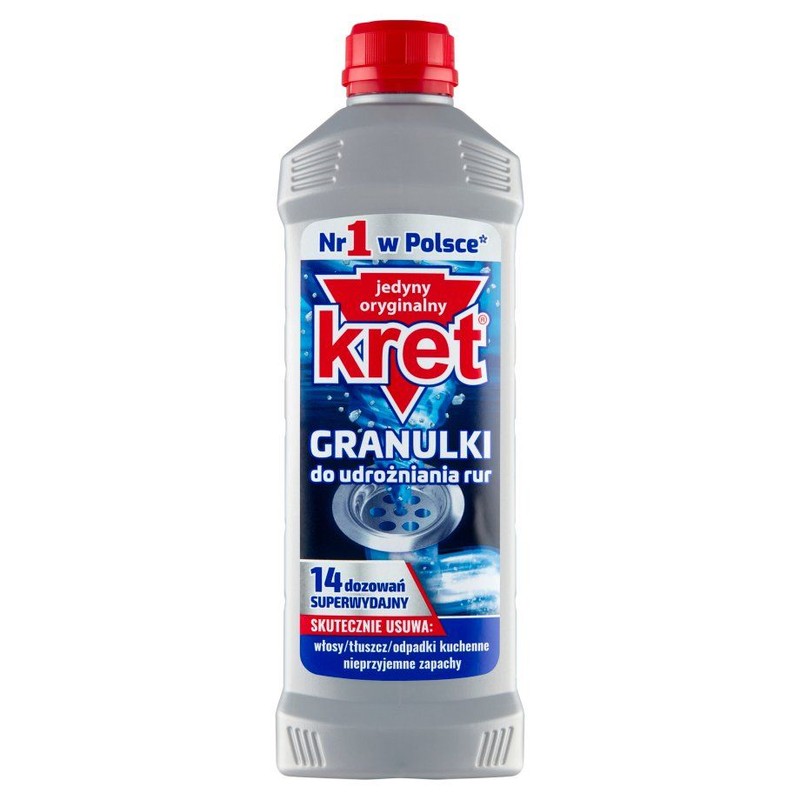 Granulki do udrażniania rur Kret 560 g