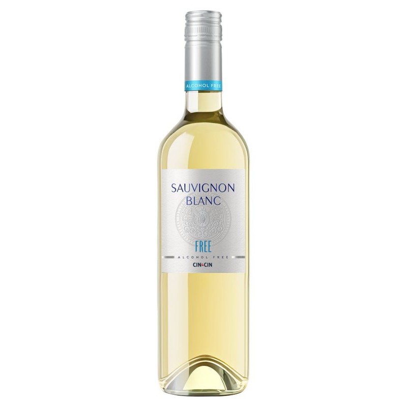 Wino białe bezalkoholowe Sauvignon Blanc Cin&Cin 750 ml