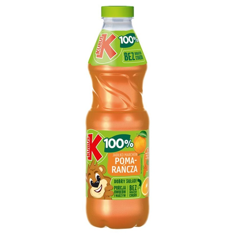 Sok z owoców i marchwi 100%  Kubuś 850 ml