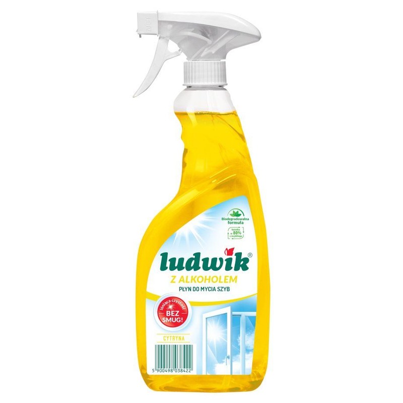 Płyn do mycia szyb z alkoholem, cytryna Ludwik 600 ml