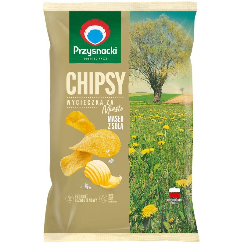 Chipsy o smaku masła z solą Przysnacki 130 g