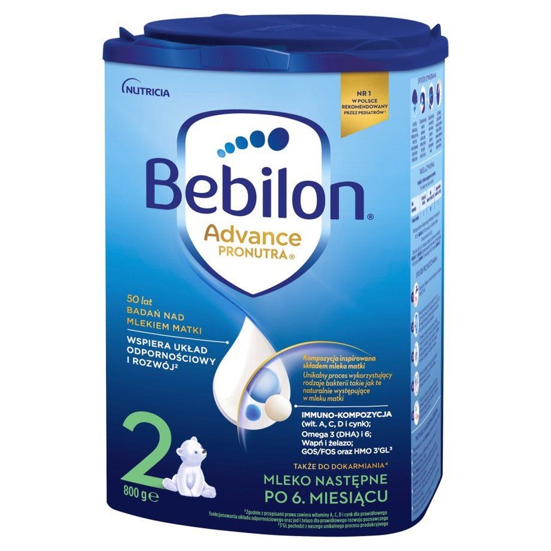 Mleko następne w proszku po 6 miesiącu Bebilon 800 g