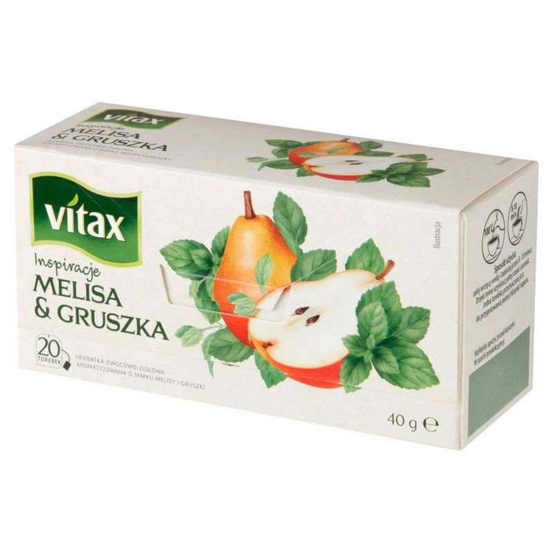 Melisa i Gruszka herbata ziłowa Vitax 20 torebek