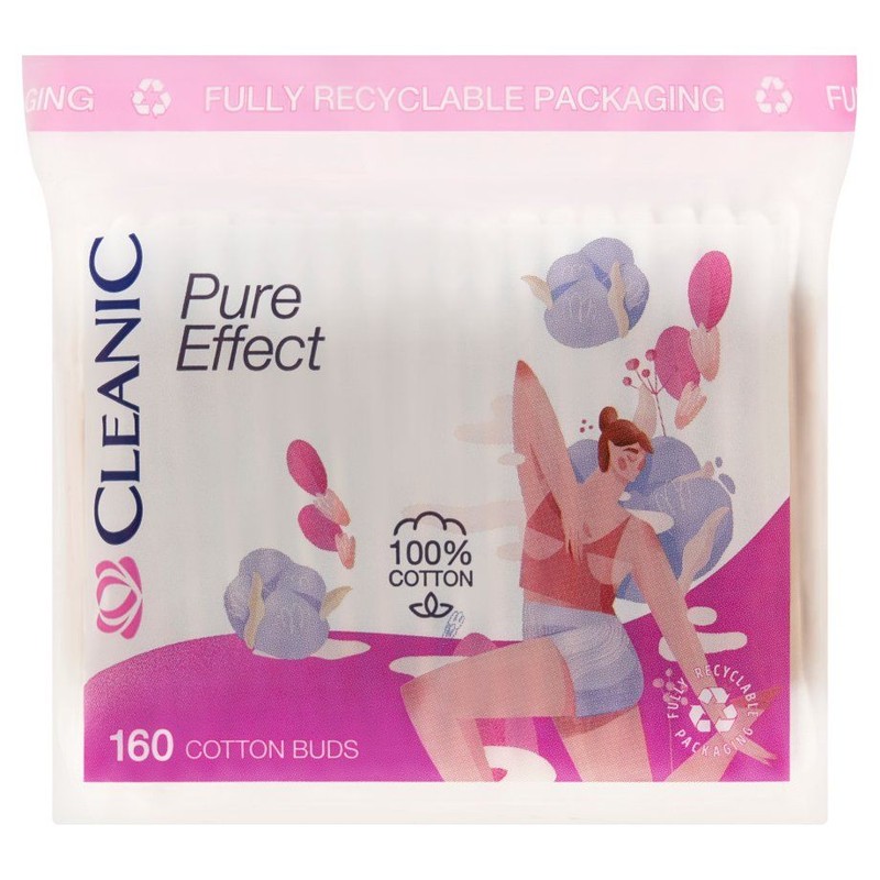 Patyczki higieniczne Cleanic 160 sztuk