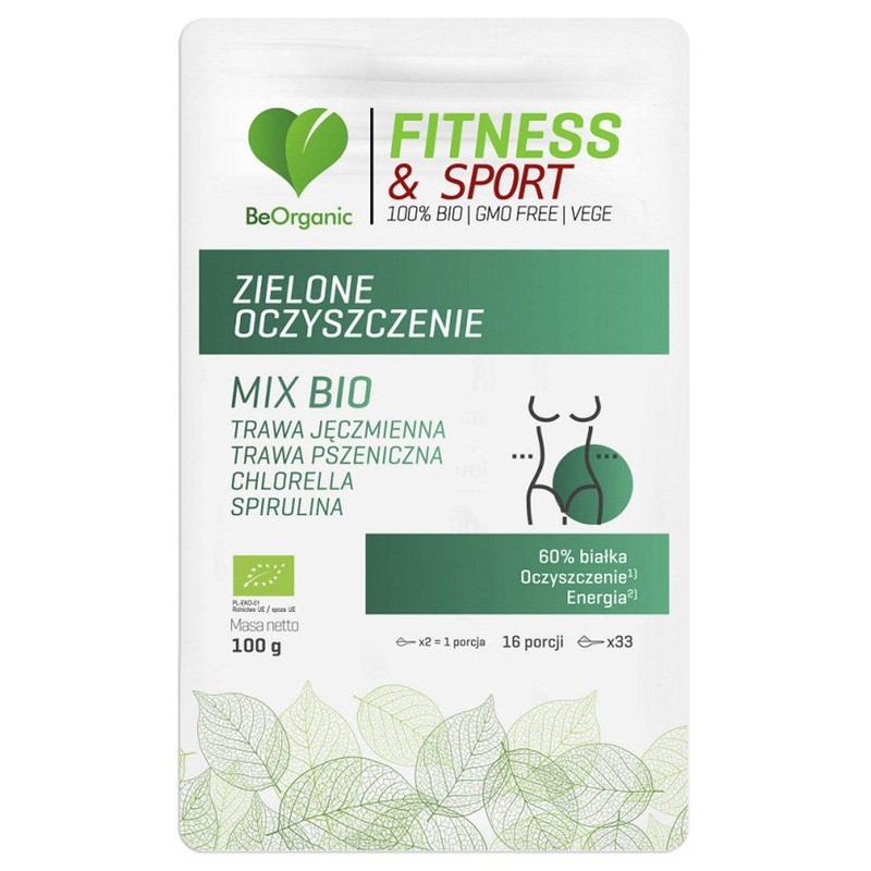 BIO Zielone Oczyszczenie Superfoods w proszku Be Organic 100 g