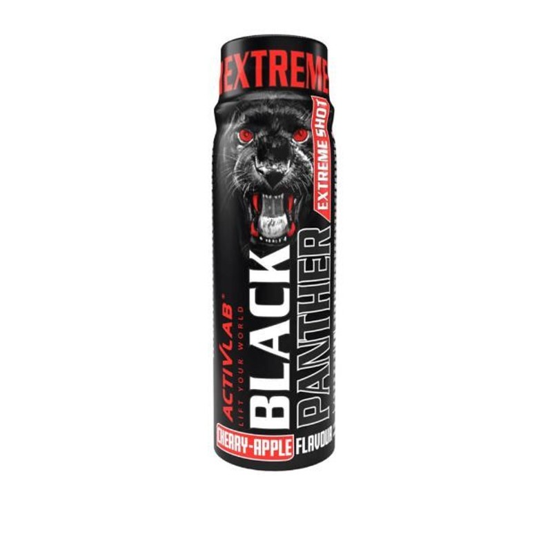 Przedtreningówka Black Panther Extreme Shot jabłko-wiśnia (buteleczka 80 ml) ACTIVLAB 80 ml