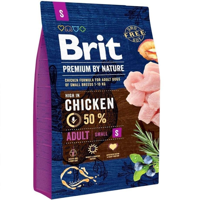 Karma sucha dla psów małych z kurczakiem Brit 3 kg