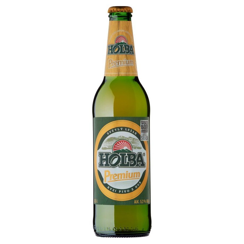 Premium piwo jasne pasteryzowane alk. 5.2% obj. Holba 500 ml