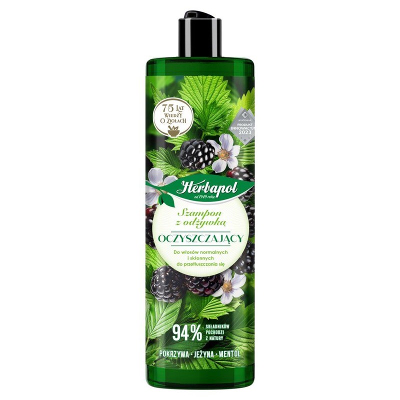 Szampon z odżywką oczyszczający Herbapol 400 ml