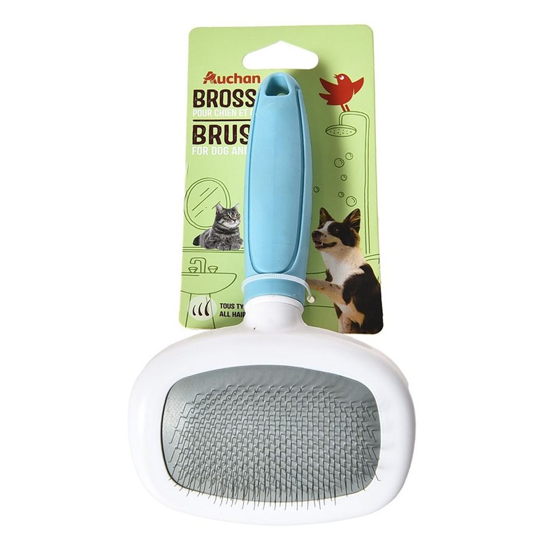Dwustronna szczotka ze stali nierdzewnej 19x11 cm Auchan 1 sztuka