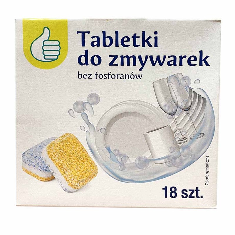 Tabletki do zmywarki bez fosforanów Auchan 18 tabletek