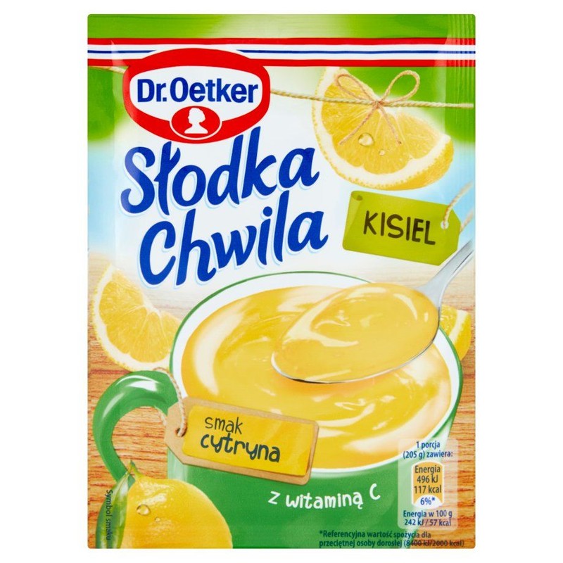 Słodka chwila kisiel o smaku cytrynowym   Dr.Oetker 30 g