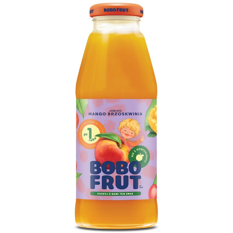 Sok jabłko mango brzoskwinia po 12 miesiącu Bobo Frut 300 ml