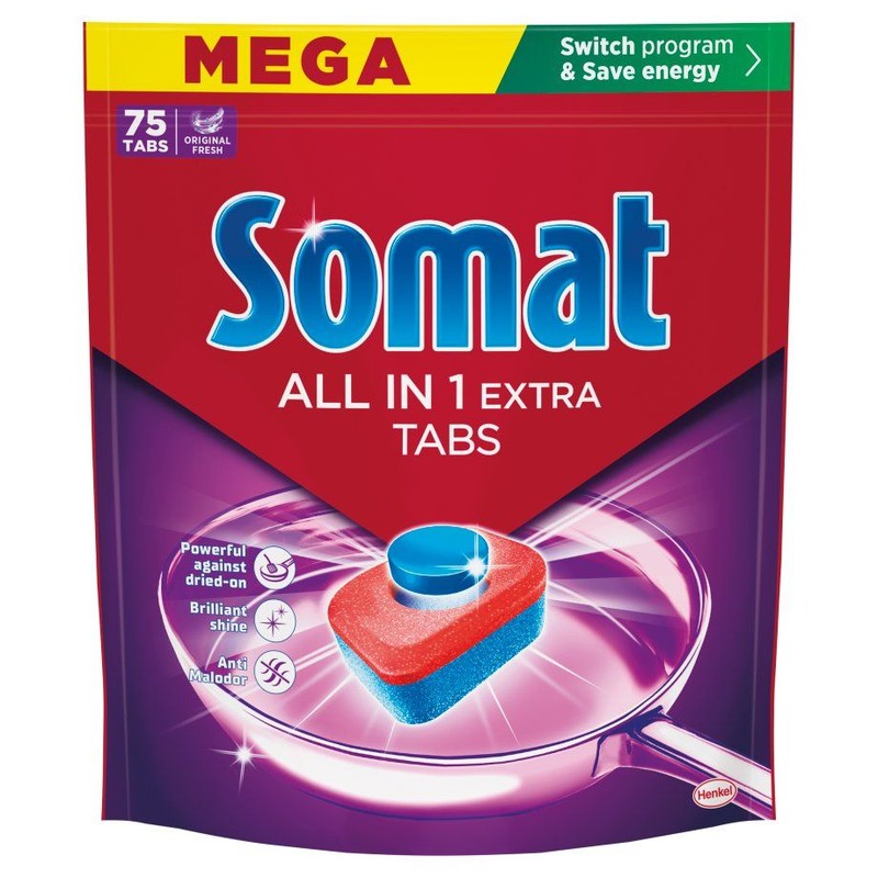 Tabletki do zmywarki All in 1 extra Somat 75 tabletek