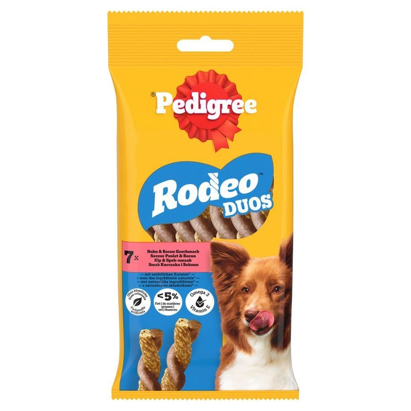 Rodeo duos przysmak dla psów bekon i kurczak Pedigree 123 g