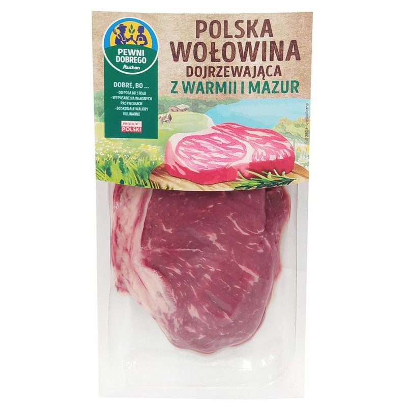 Stek wołowy z rostbefu dojrzewający Pewni Dobrego na wagę ok. 350 g
