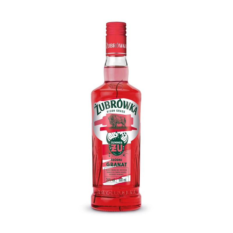Wódka smakowa Żu Słodki Granat alk. 26,0% obj. Żubrówka  500 ml