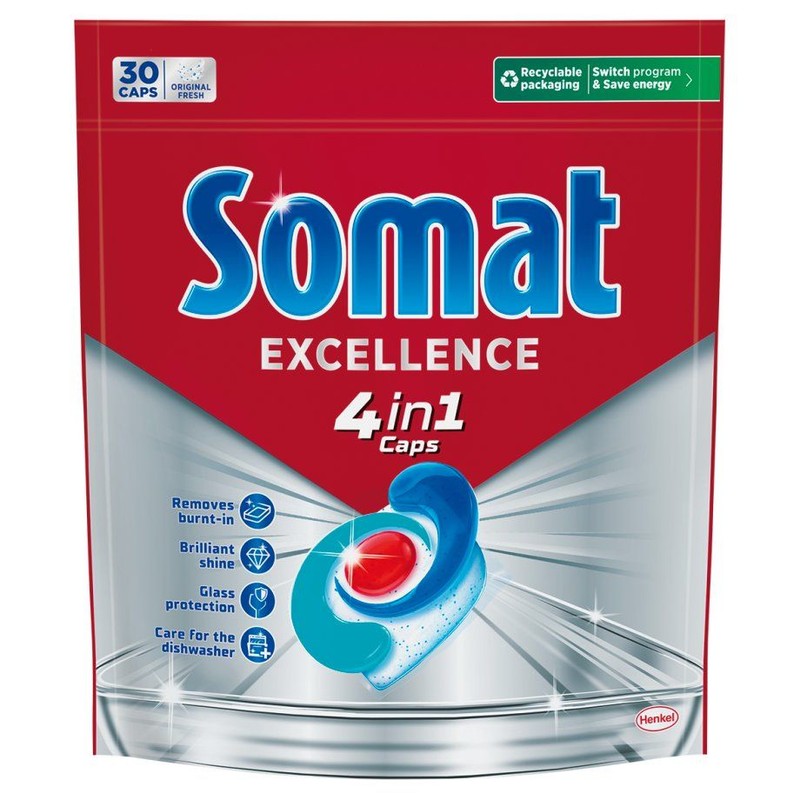 Kapsułki do zmywarki Excellence 4in1  Somat 75 kapsułek