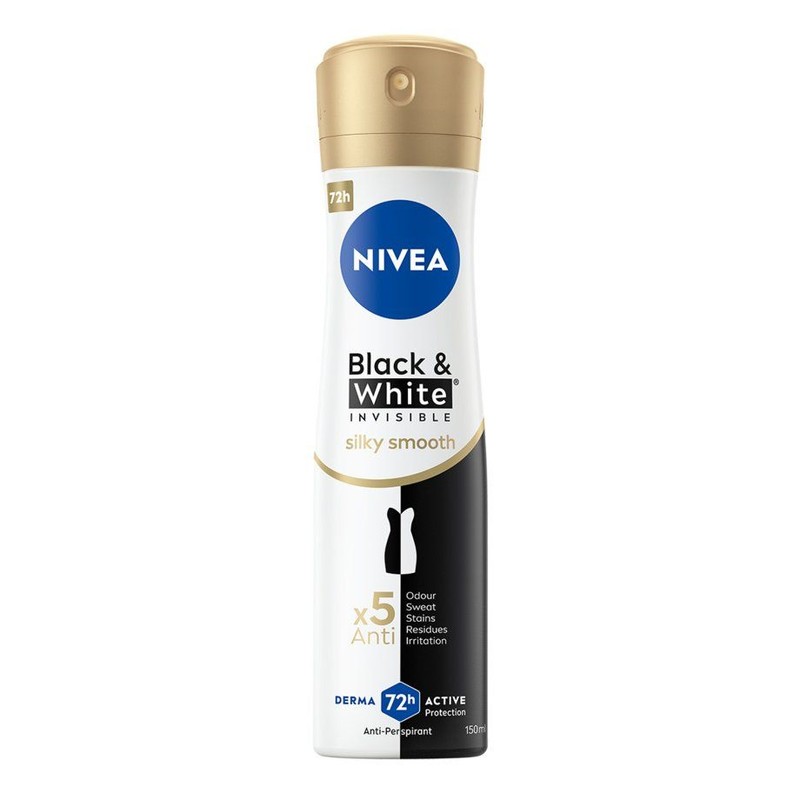 Antyperspirant w sprayu dla kobiet black white invisible NIVEA 150 ml