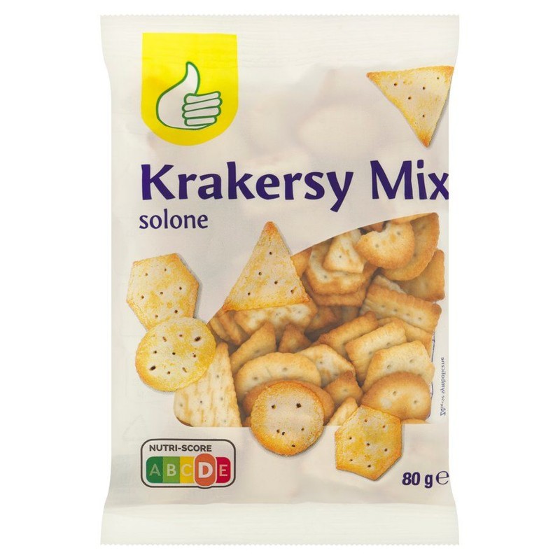 Krakersy mix solone Auchan 80 g