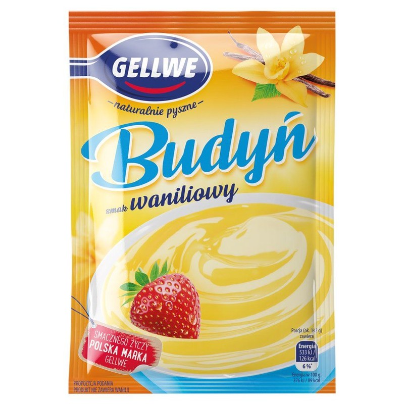 Budyń o smaku waniliowym   Gellwe 40 g