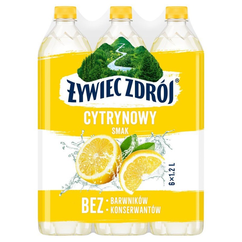 Woda niegazowana z dodatkiem soku z cytryny Żywiec Zdrój 6 x 1,2 l