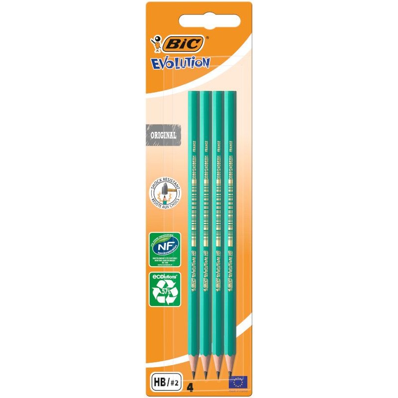 Ołówek grafitowy z żywicy syntetycznej HB2 BIC 4 sztuki