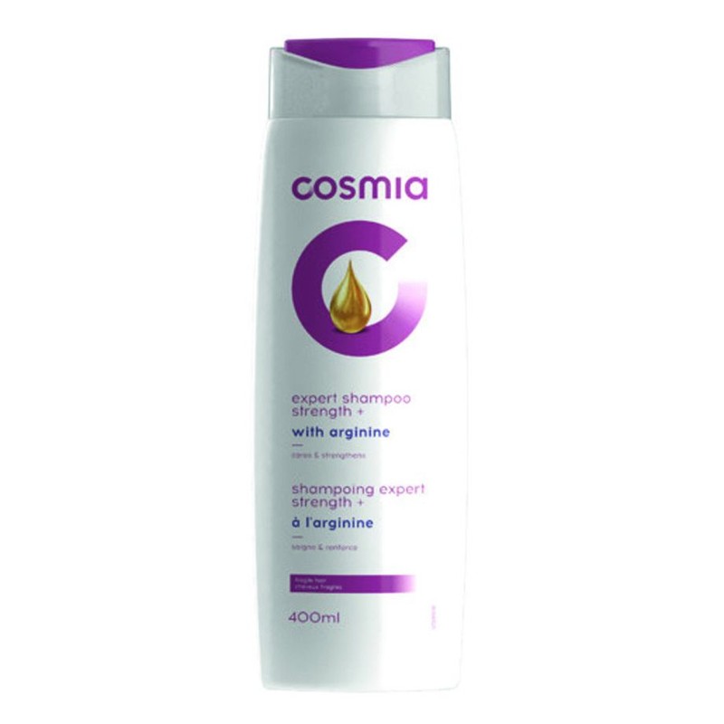 Szampon expert strenght + z argininą do włosów wrażliwych Cosmia 400 ml