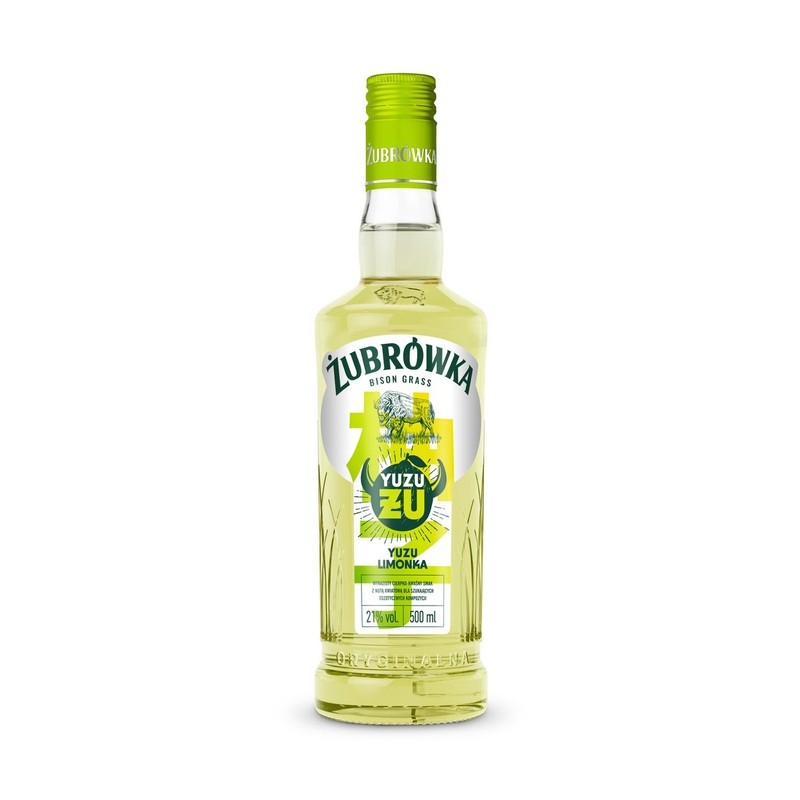 Wódka smakowa Bison Grass Yuzu Limonka alk. 21,0% obj. Żubrówka  500 ml