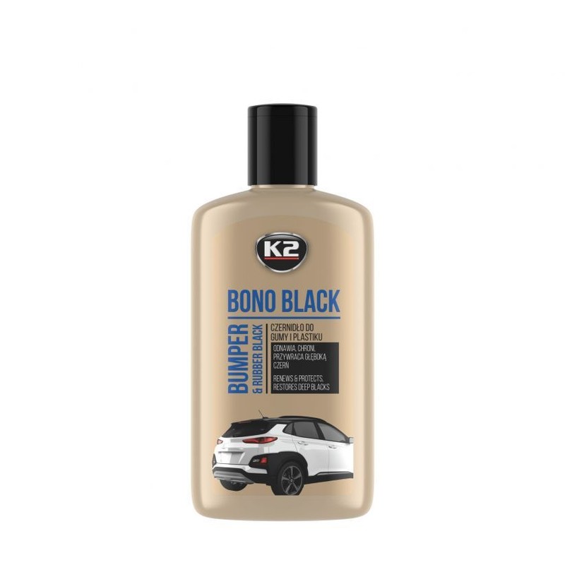 Czernidło do gumy i plastiku Bono Black K2  250 ml