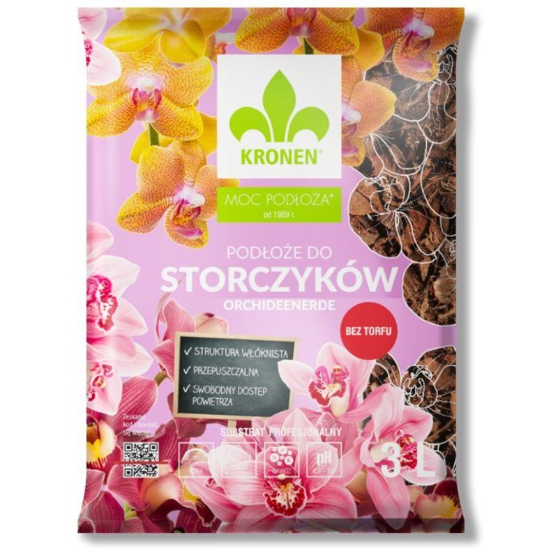 Ziemia podłoże do storczyków KRONEN 3 l