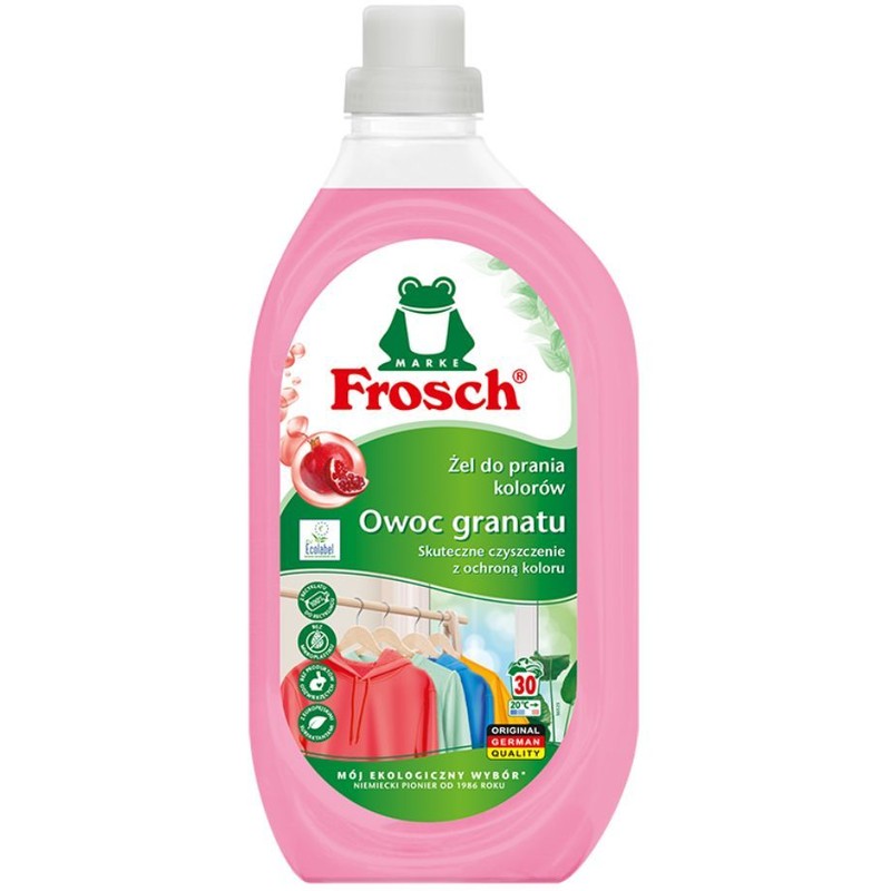 Żel do prania kolorów Owoc Granatu  Frosch 1,5 l