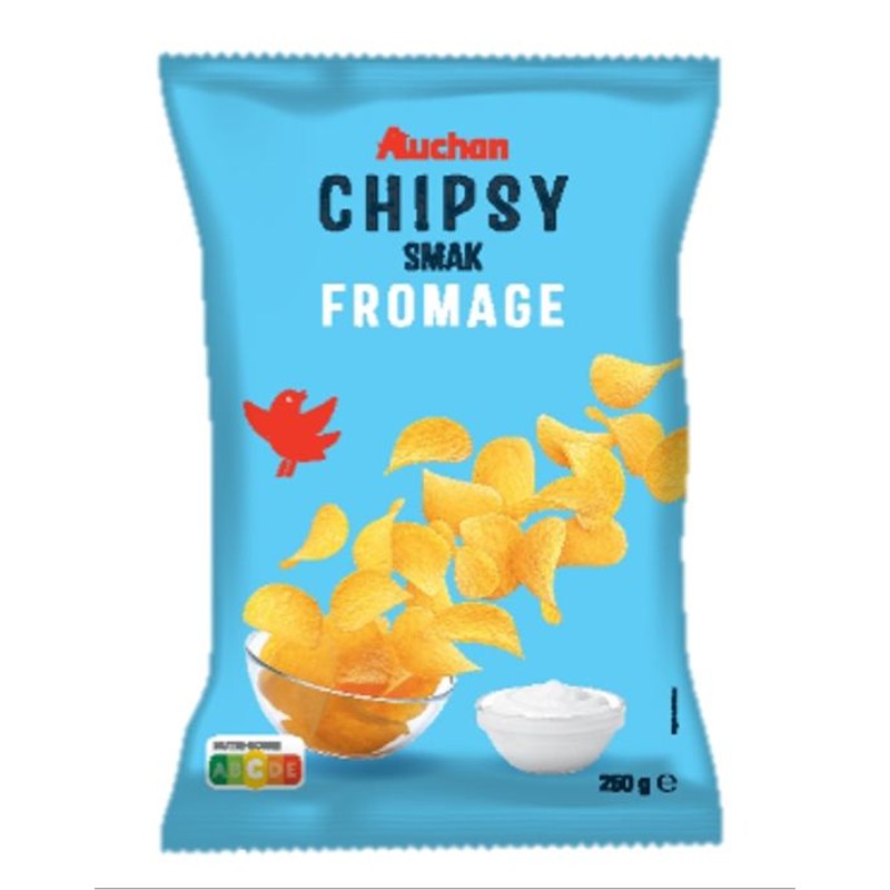 Chipsy o smaku fromage Auchan 250 g