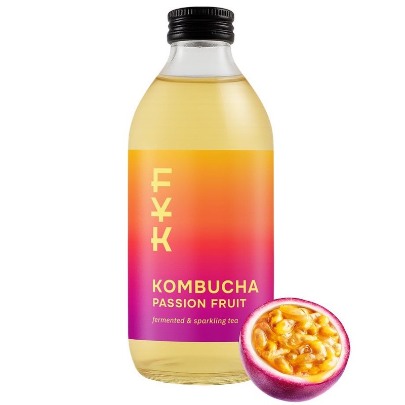 Kombucha Passion Fruit   FYK 330 ml