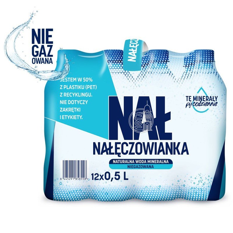 Woda mineralna niegazowana Nałęczowianka 12 x 500 ml