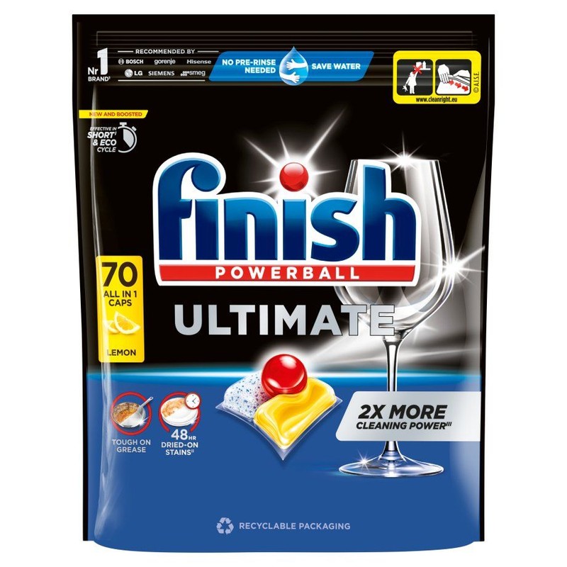 Kapsułki do zmywarki Ultimete lemon Finish 70 kapsułek