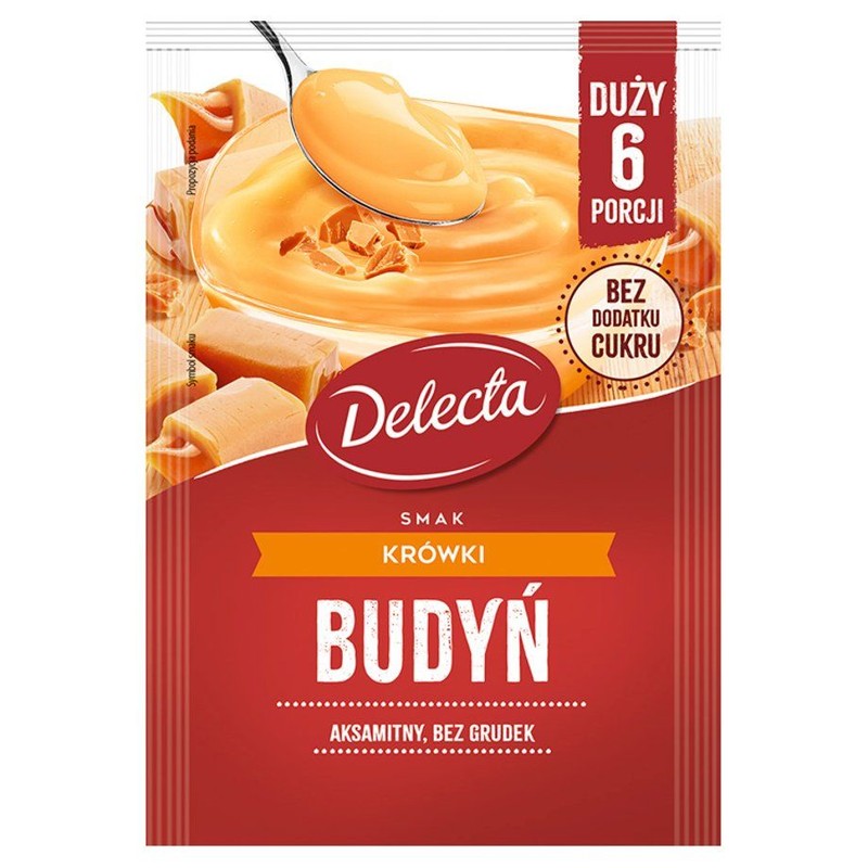 Budyń o smaku krówki 6 porcji Delecta 65 g