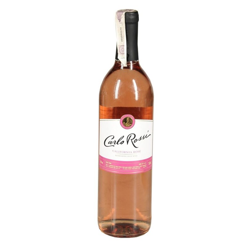 Wino kalifornijskie różowe półwytrawne California Rose alk 8,5% obj. Carlo Rossi 750 ml