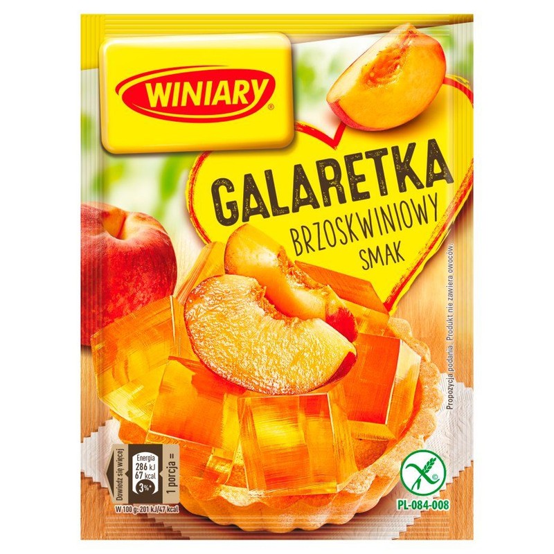 Galaretka o smaku brzoskwiniowym Winiary 75 g