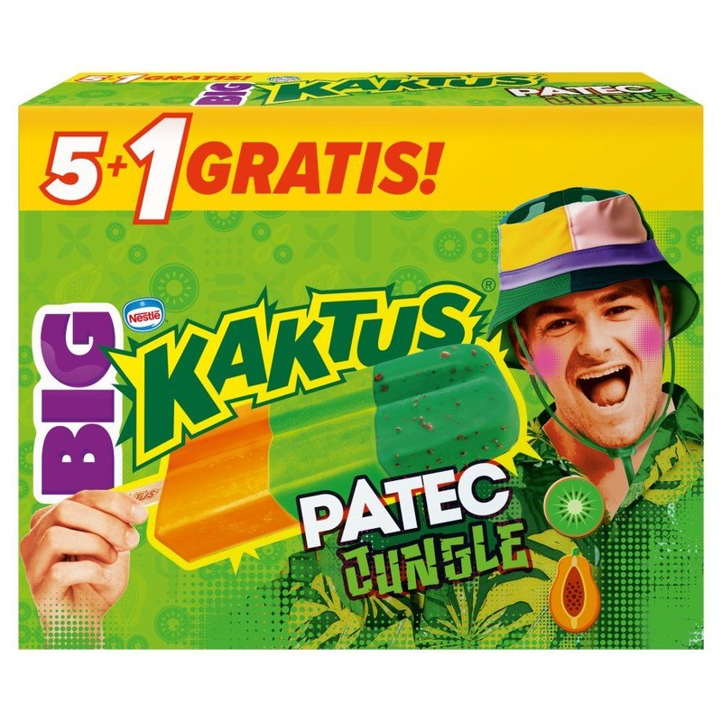 Lody Big Patec Jungle Kaktus 6 x 75 ml
