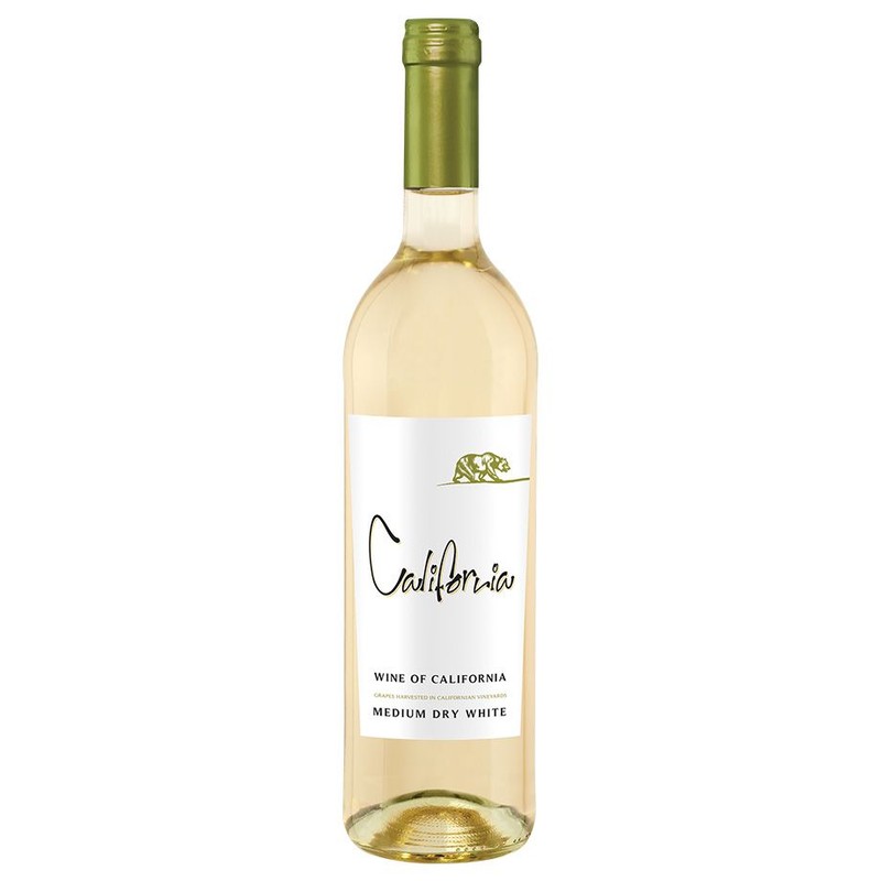 Wino białe półwytrawne alk. 11% obj. California Bear 750 ml