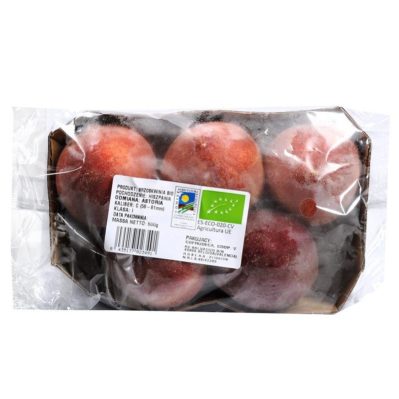 BIO Brzoskwinie Owoce  Auchan 500 g