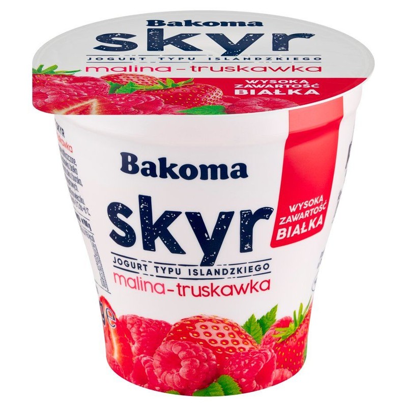 Jogurt Skyr malina – truskawka  Bakoma 300 g
