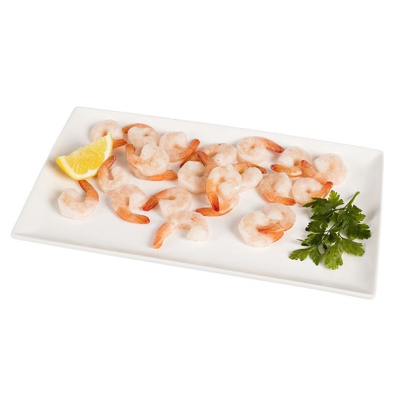 Krewetki białe blanszowane (bez glazury 750 g) Owoce morza na wagę ok. 1 kg
