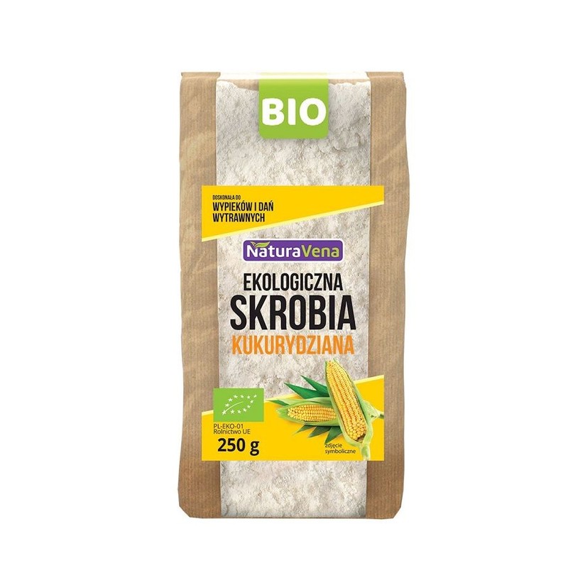 BIO Ekologiczna skrobia kukurydziana NaturaVena 250 g