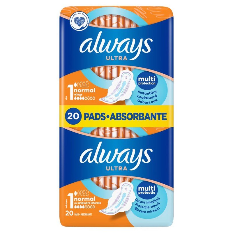 Podpaski Ultra Normal Plus Duo Pack Always 20 sztuk