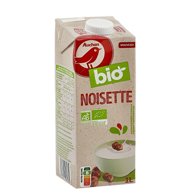 BIO Napój roślinny z orzechów laskowych Auchan 1 l