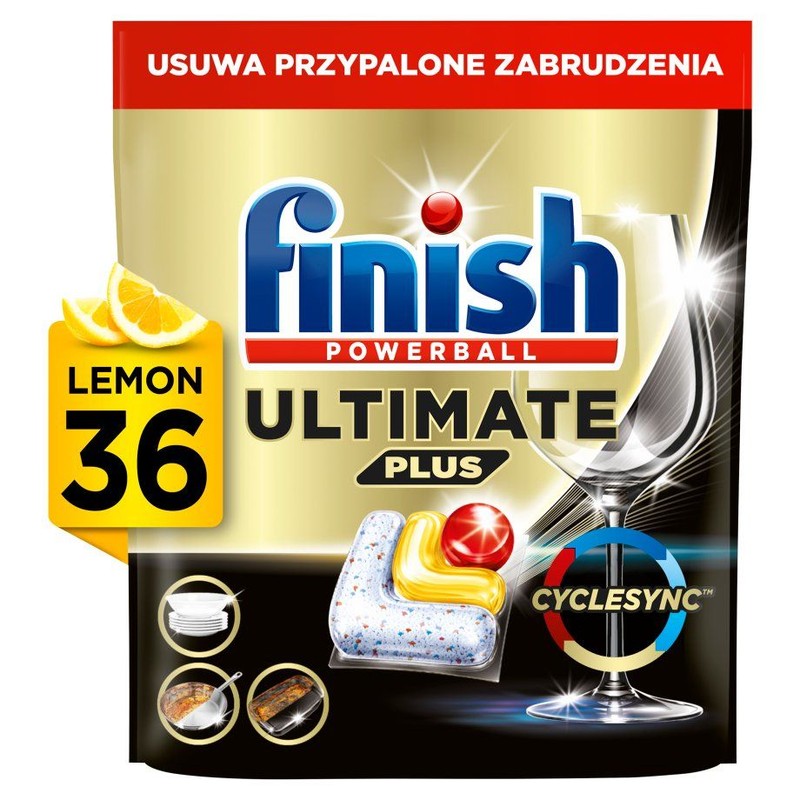 Kapsułki do zmywarki Ultimate Plus lemon Finish 36 kapsułek