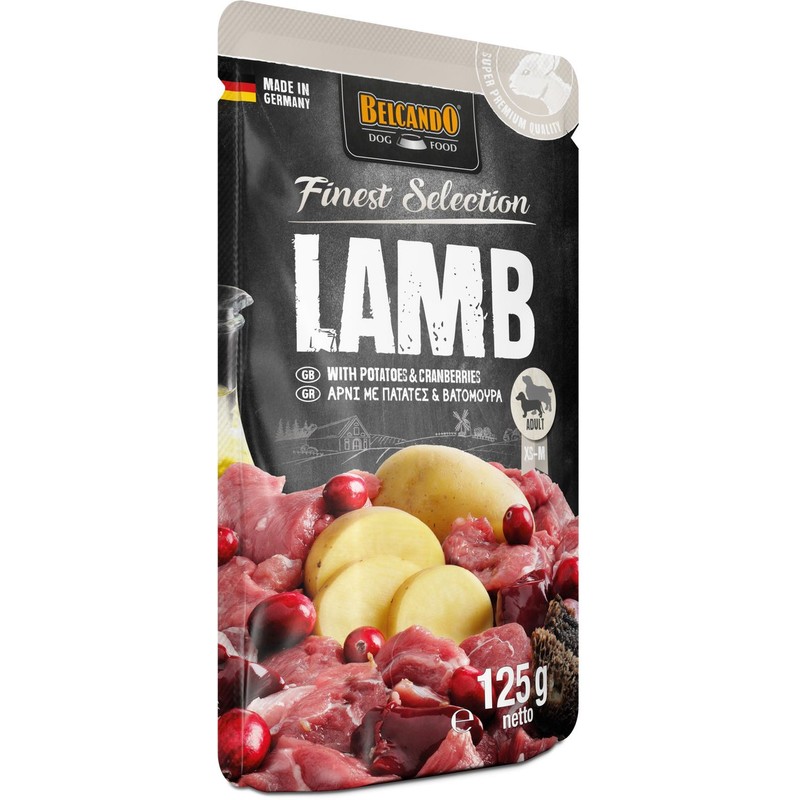Karma mokra dla psów z jagnięciną i ziemniakami Belcando 125 g