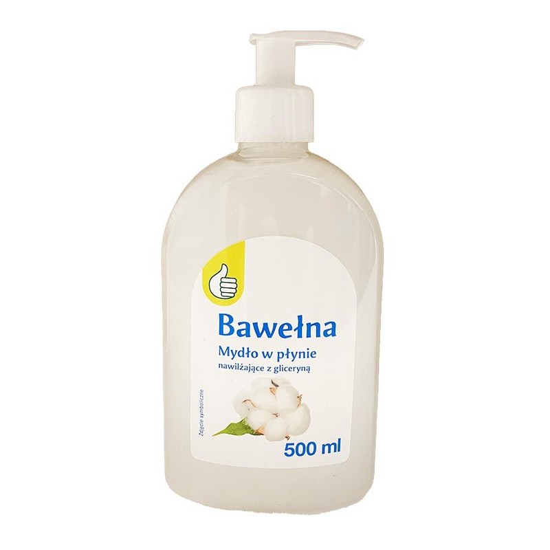 Mydło w płynie nawilżające z gliceryna Bawełna Auchan 500 ml